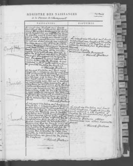 Registre de naissances 1821-1857.