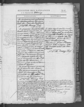 Registre de naissances 1821-1850.