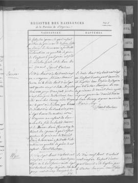 Registre de naissances 1821-1831.