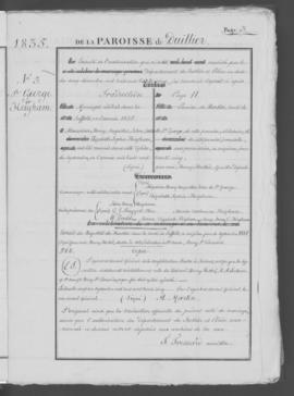 Registre de mariages 1835-1875.