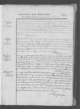 Registre de mariages 1821-1869.