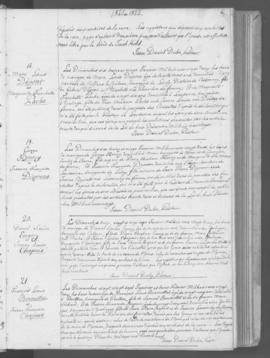 Registre d'annonces de mariage 1821-1863.
