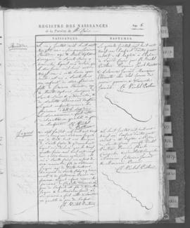 Registre de naissances 1821-1831.