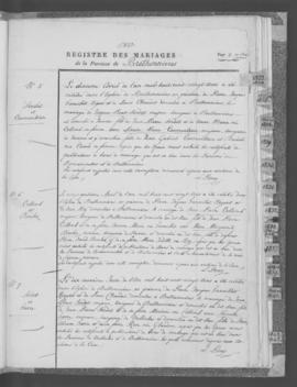 Registre de mariages 1821-1843.