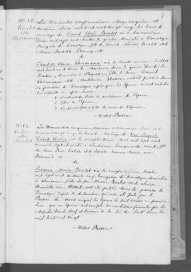 Registre d'annonces de mariage 1821-1880.