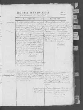Registre de naissances 1821-1839.
