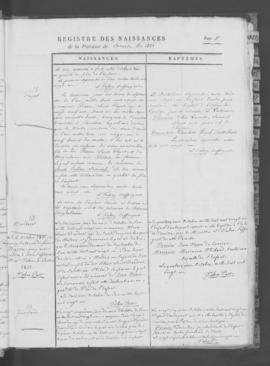 Registre de naissances 1821-1850.