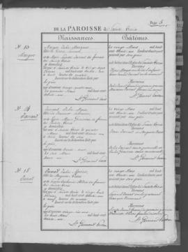 Registre de naissances 1831-1845.