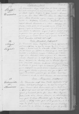 Registre d'annonces de mariage 1821-1847.