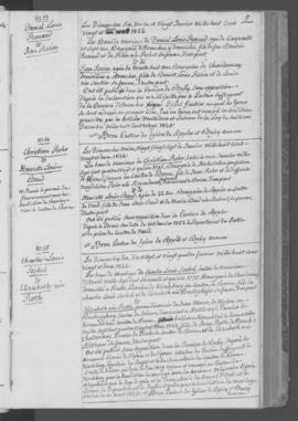 Registre d'annonces de mariage 1821-1855.