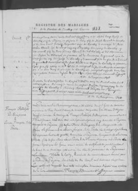 Registre de mariages 1821-1866.