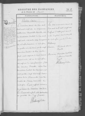 Registre de naissances 1821-1848.