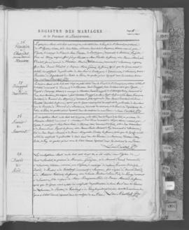 Registre de mariages 1821-1831.