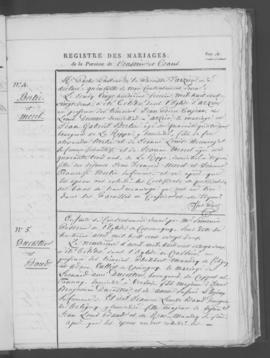 Registre de mariages 1821-1865.