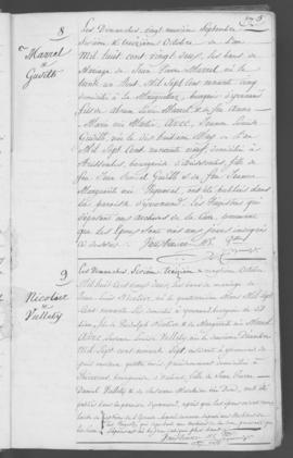 Registre d'annonces de mariage 1821-1869.