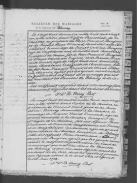 Registre de mariages 1821-1846.