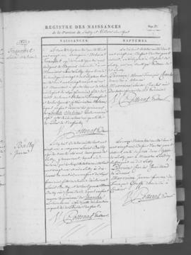 Registre de naissances 1821-1869.