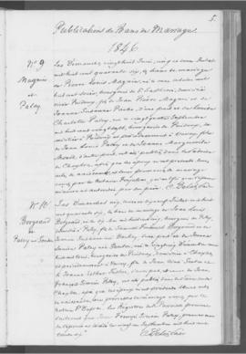 Registre d'annonces de mariage 1846-1857.