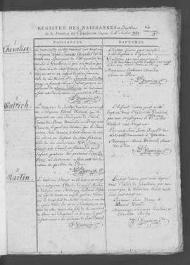 Registre de naissances 1821-1861.