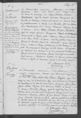Registre d'annonces de mariage 1821-1864.