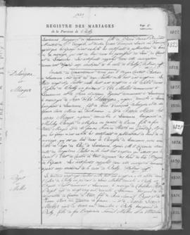 Registre de mariages 1821-1832.