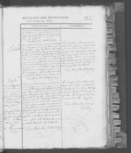 Registre de naissances 1821-1841