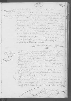 Registre d'annonces de mariage 1821-1846.