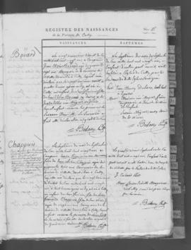 Registre de naissances 1821-1842.