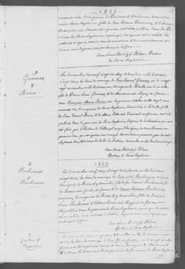 Registre d'annonces de mariage 1821-1879.