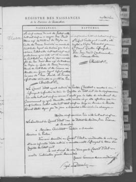 Registre de naissances 1821-1840.