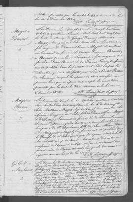 Registre d'annonces de mariage 1821-1866.