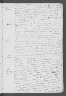 Registre d'annonces de mariage 1821-1870.