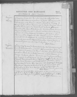 Registre de mariages 1821-1868.