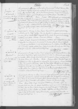 Registre d'annonces de mariage 1821-1872.