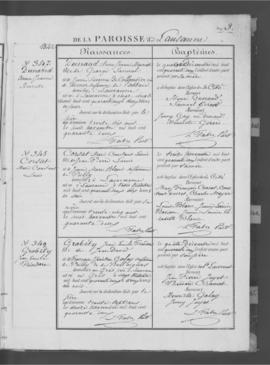 Registre de naissances 1842-1845.