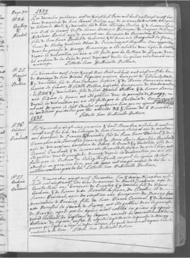 Registre d'annonces de mariage 1821-1882.