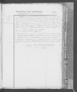 Registre de mariages 1831-1835.