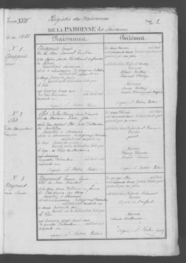 Registre de naissances 1861-1863.