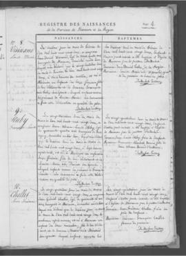 Registre de naissances 1821-1838.