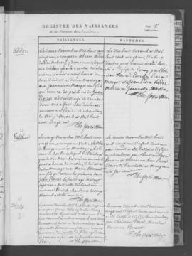 Registre de naissances 1821-1851.