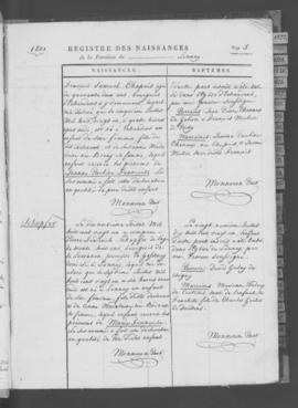 Registre de naissances 1821-1849.