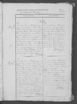 Registre de naissances 1824-1863.