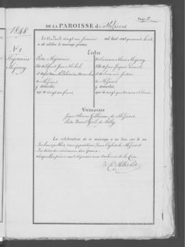Registre de mariages 1847-1875.