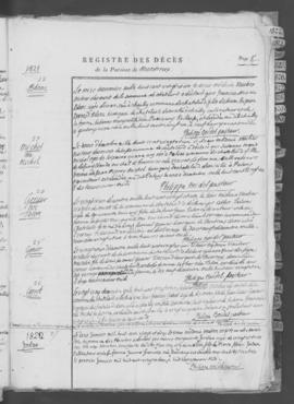 Registre de décès 1821-1850.