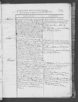Registre de naissances 1821-1852.