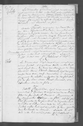 Registre d'annonces de mariage 1821-1843.