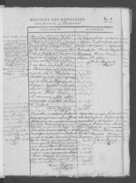 Registre de naissances 1821-1875.