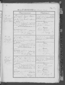 Registre de naissances 1845-1857.